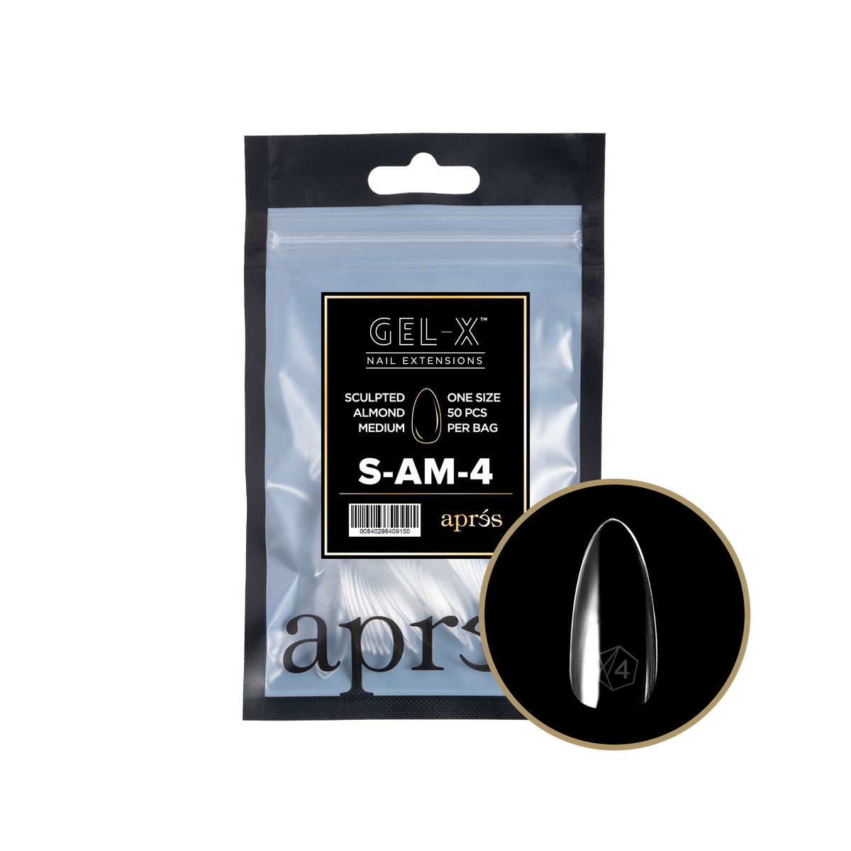 GEL-X® Sculpted Almond Medium - REFILL BAG