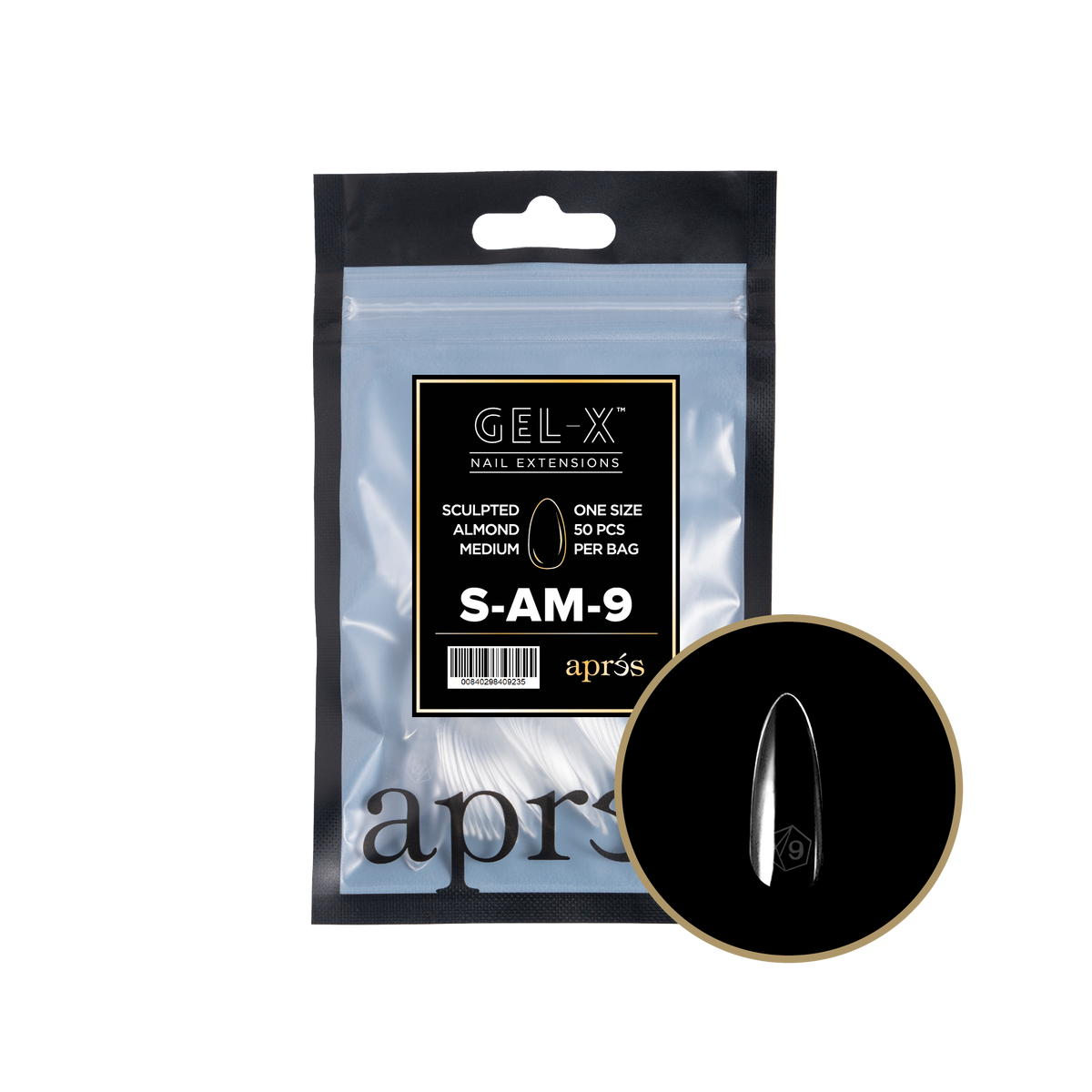 GEL-X® Sculpted Almond Medium - REFILL BAG