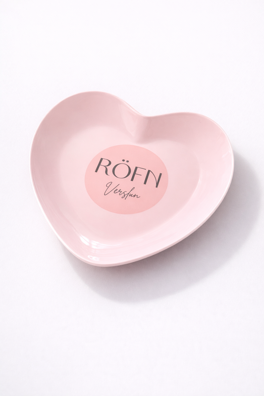 Hjarta diskur - bleikur