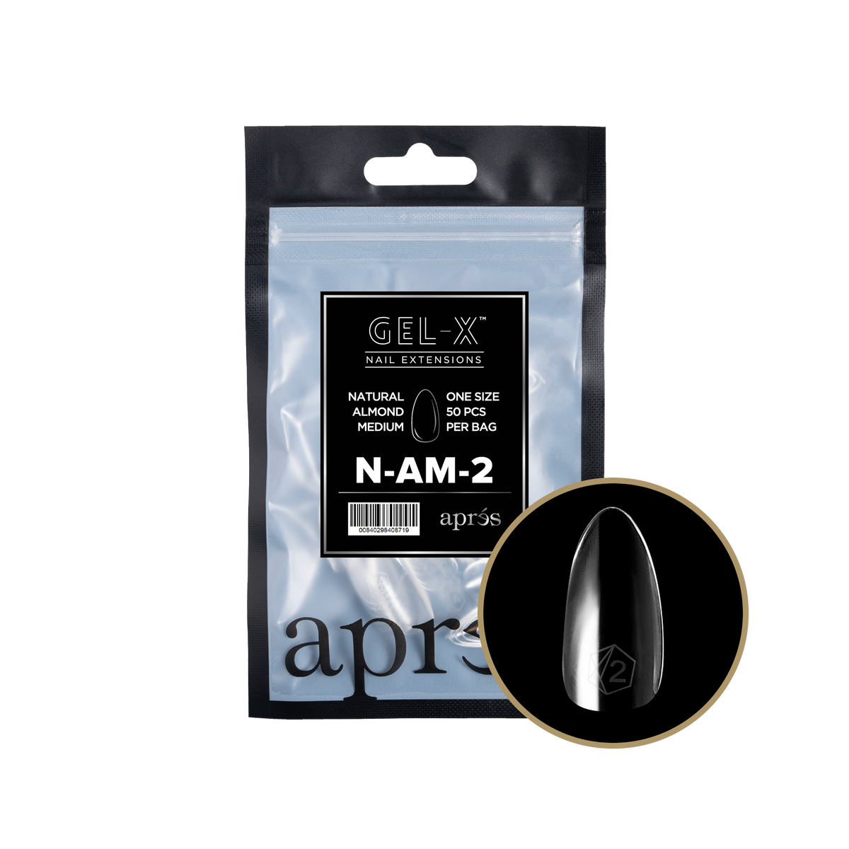 GEL-X® Natural Almond Medium - REFILL BAG