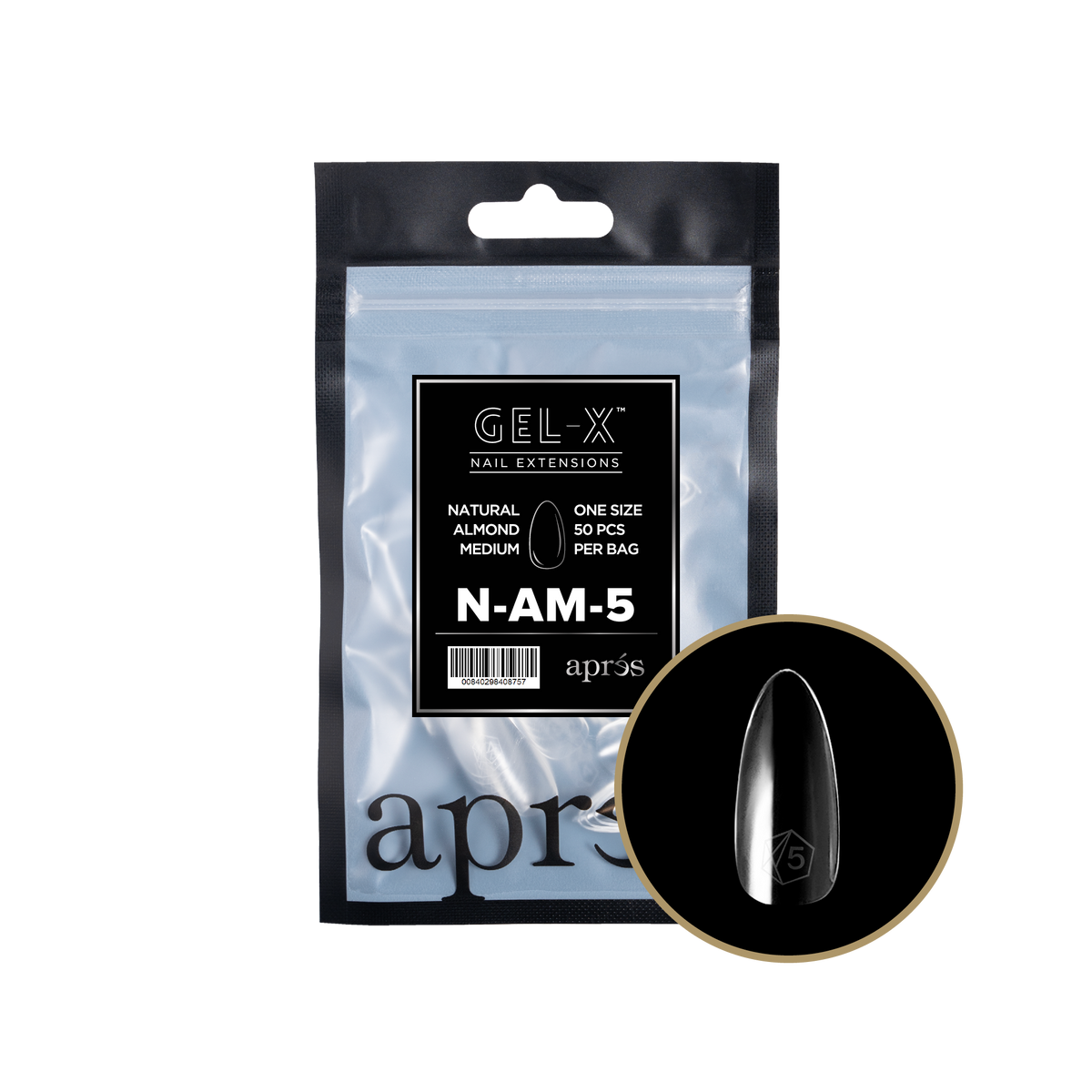 GEL-X® Natural Almond Medium - REFILL BAG