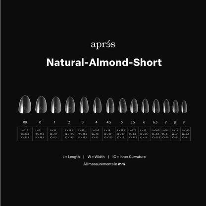 Gel-X® Natural Almond Short Box of Tips - Mini (280pcs)