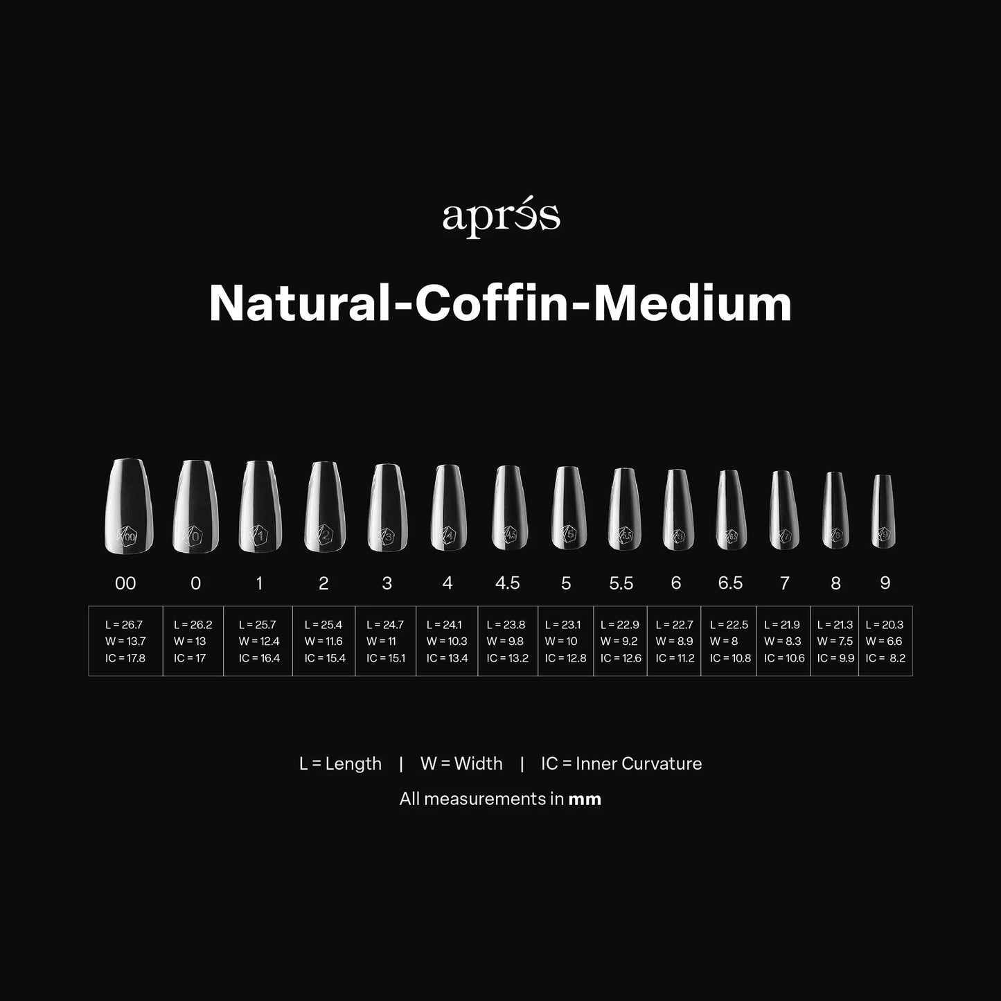 Gel-X® Natural Coffin Medium Box of Tips - Mini (280pcs)