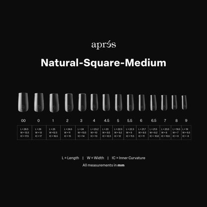 Gel-X® Natural Square Medium Box of Tips - Mini (280pcs)