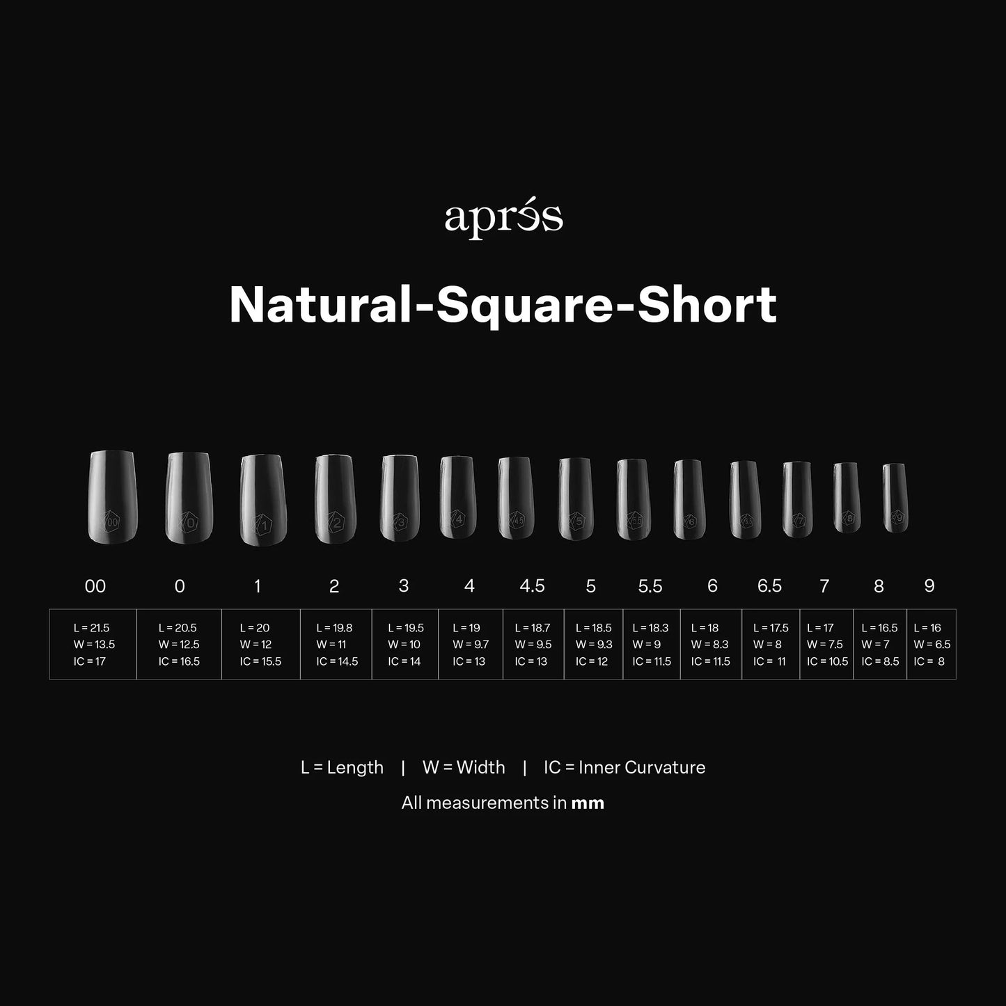 Gel-X® Natural Square Short Box of Tips - Mini (280pcs)