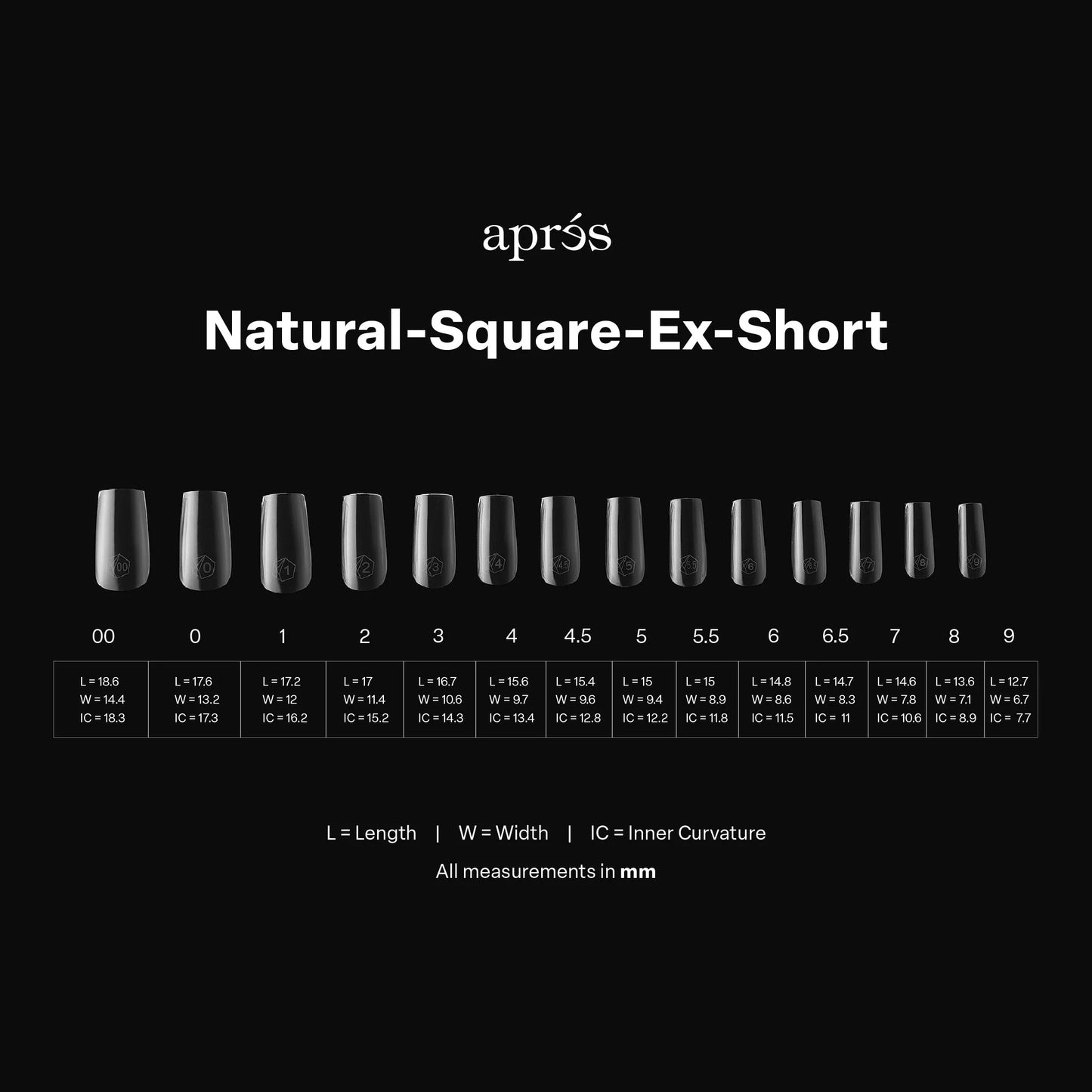 Gel-X® Natural Square Extra Short Box of Tips - Mini (280pcs)