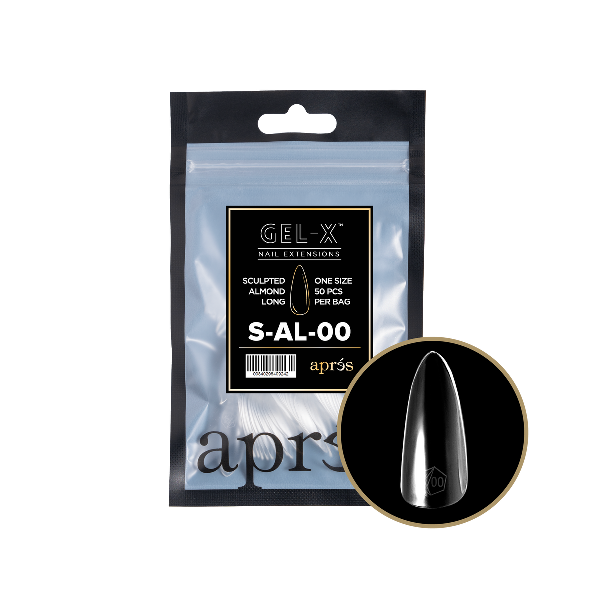 GEL-X® Sculpted Almond Long - REFILL BAG