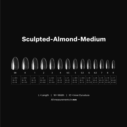 Gel-X® Sculpted Almond Medium Box of Tips - Mini (280pcs)