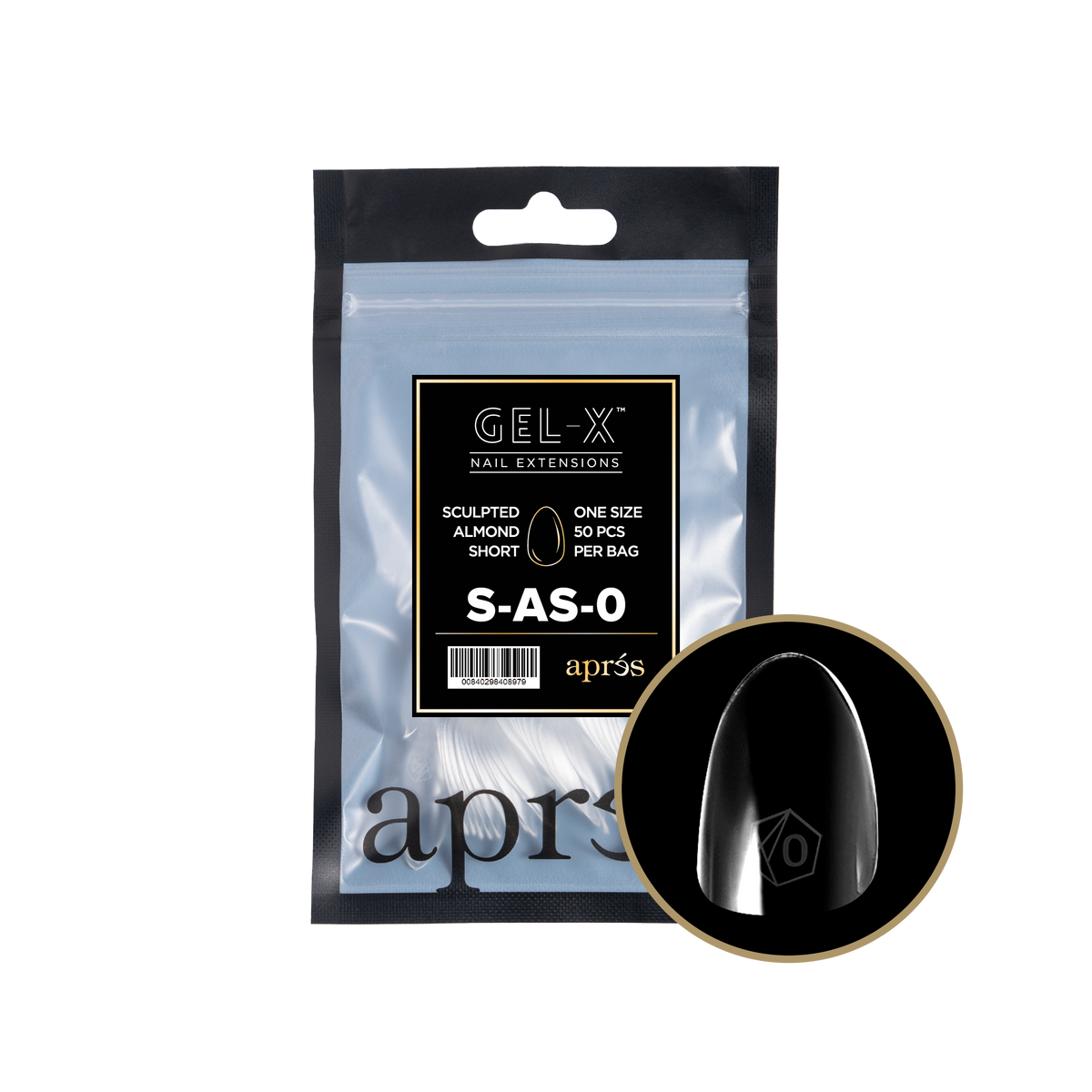 GEL-X® Sculpted Almond Short - REFILL BAG