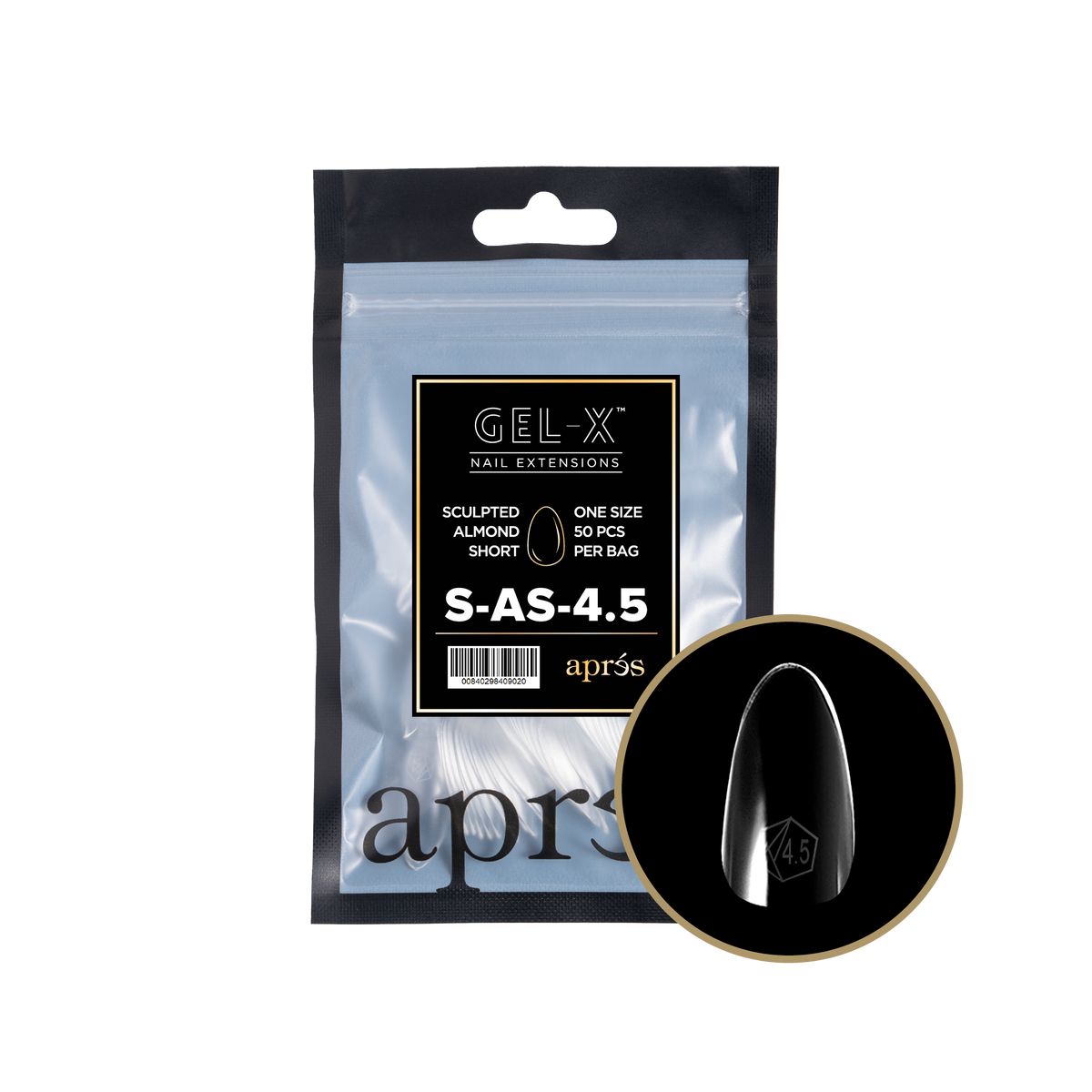 GEL-X® Sculpted Almond Short - REFILL BAG
