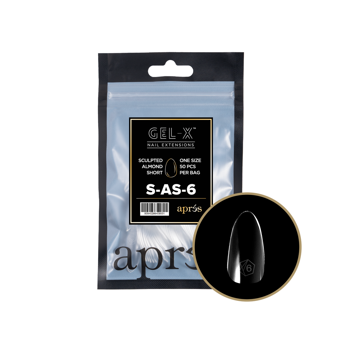 GEL-X® Sculpted Almond Short - REFILL BAG