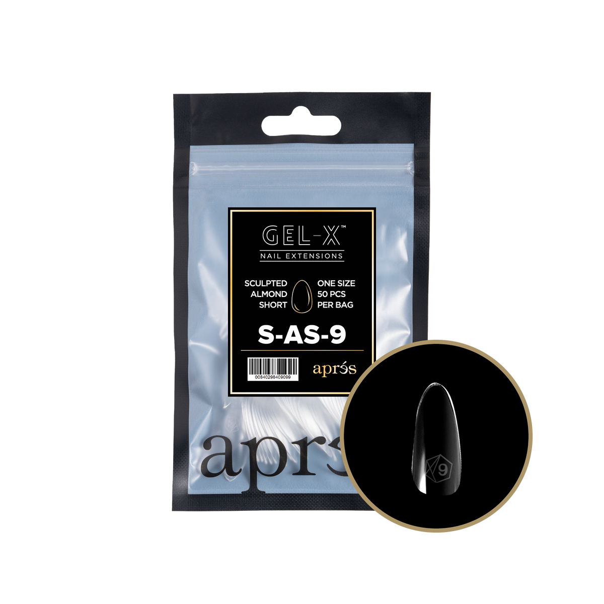 GEL-X® Sculpted Almond Short - REFILL BAG