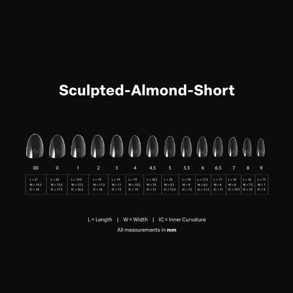 Gel-X® Sculpted Almond Short Box of Tips - Mini (280pcs)