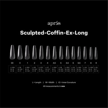 Gel-X® Sculpted Coffin Extra-Long Box of Tips - Mini (210pcs)