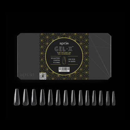 Gel-X® Sculpted Coffin Extra-Long Box of Tips - Mini (210pcs)