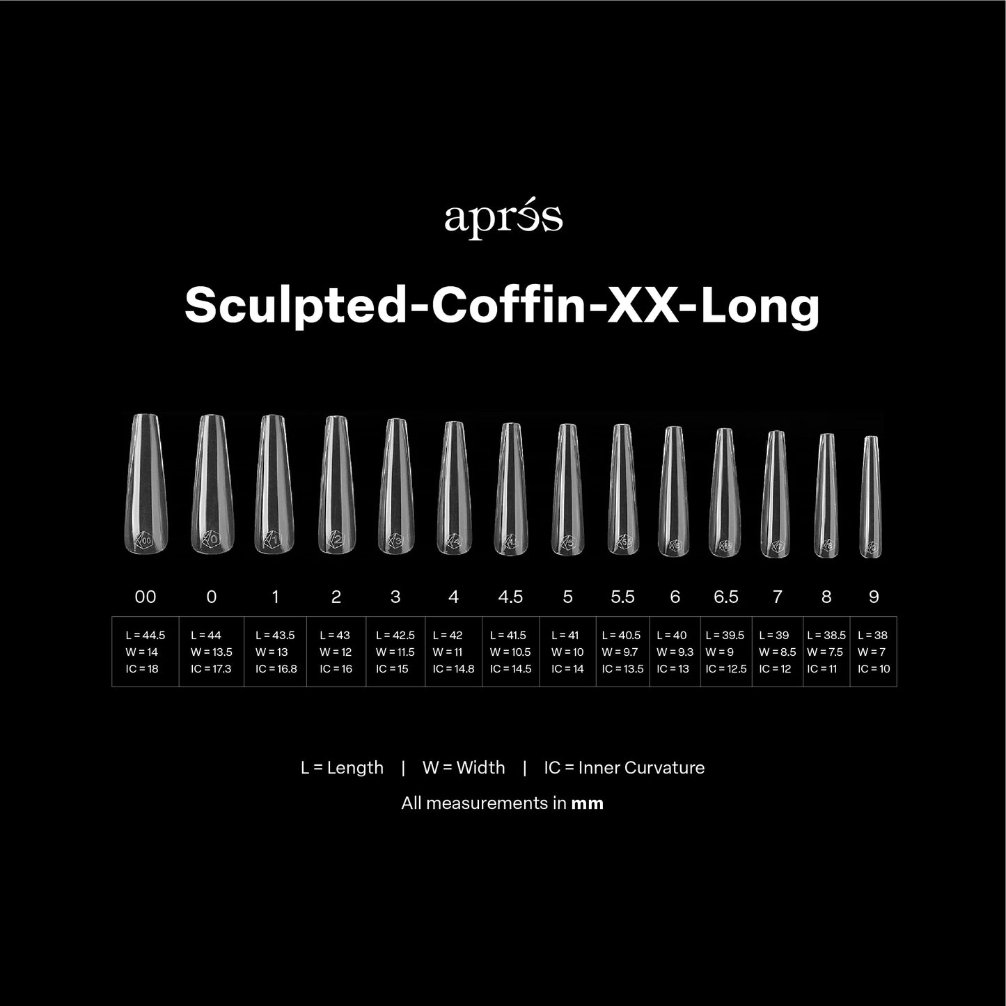 Gel-X® Sculpted Coffin Extra-Extra-Long Box of Tips - Mini (210pcs)