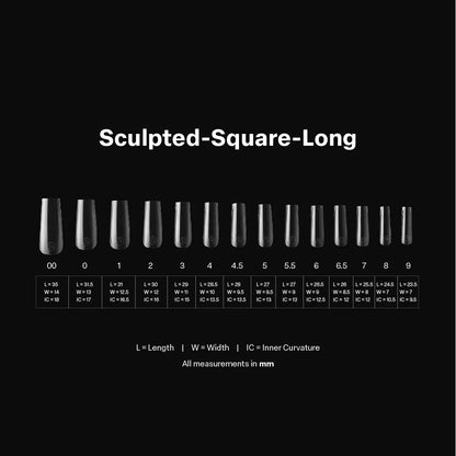 Gel-X® Sculpted Square Long Box of Tips - Mini (280pcs)