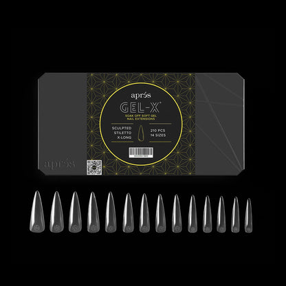 Gel-X® Sculpted Stiletto Extra-Long Box of Tips - Mini (210pcs)