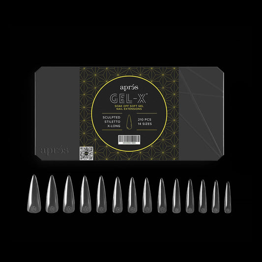 Gel-X® Sculpted Stiletto Extra-Long Box of Tips - Mini (210pcs)