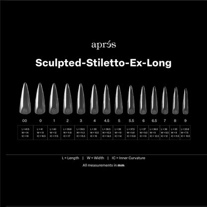 Gel-X® Sculpted Stiletto Extra-Long Box of Tips - Mini (210pcs)