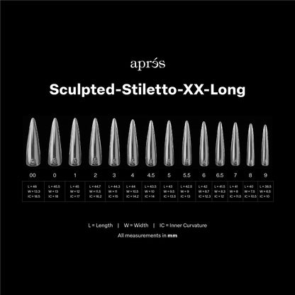 Gel-X® Sculpted Stiletto Extra-Extra-Long Box of Tips - Mini (210pcs)