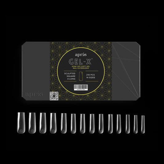 Gel-X® Sculpted Square Extra-Long Box of Tips - Mini (210pcs)